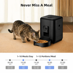 Smart Automatic 2L Pet Feeder with Wi-Fi & Camera – Remote App Control for Cats & Dogs
