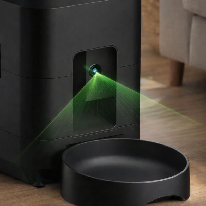 Smart Automatic 2L Pet Feeder with Wi-Fi & Camera – Remote App Control for Cats & Dogs