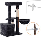34” Cat Tree Tower for Indoor Cats & Kittens – Scratching Posts, Warm Condo, Plush Nest & Spacious Viewing Platform